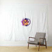 Tenture DJ Party Citrouille d'Halloween (En situation (horizontale))