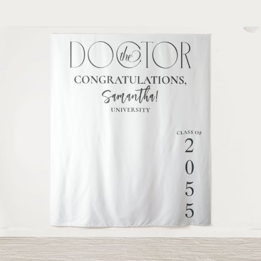 Tenture Docteur Doctorat - Photo Contexte (Devant)