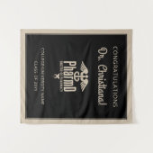 Tenture Docteur PharmD sur mesure de la Fête de Graduation (Devant (Horizontal))