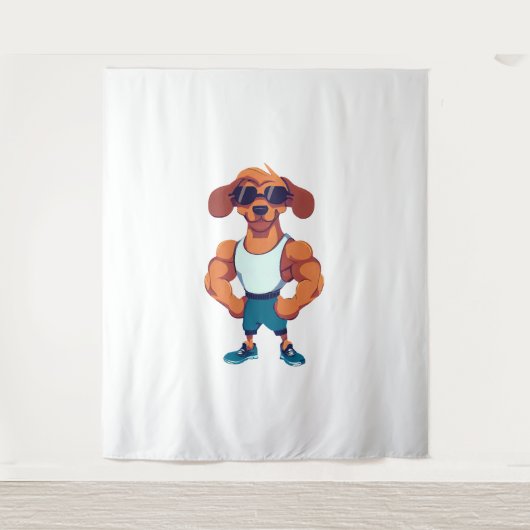 Tenture Dog Gym (Devant)