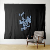 Tenture Dog Silhouette Golden Retriever Labrador Hockey  (En situation (horizontale))