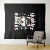 Tenture Dog Sledding Mushing Adventure Husky Team Winter   (En situation (horizontale))