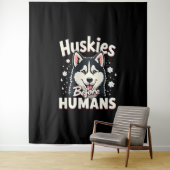 Tenture Dog Sledding Mushing Adventure Husky Team Winter   (En situation)