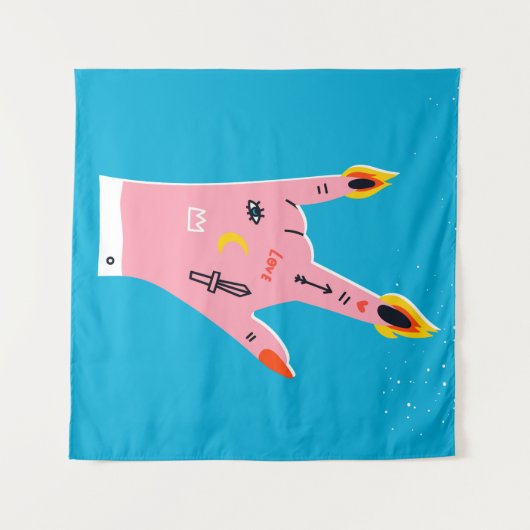 Tenture doigts de feu Abstraits (Devant (Horizontal))