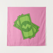 Tenture Dollar de l'argent du dessin (Devant (Horizontal))