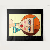 Tenture Dollup Redhead Femmes Beau Cubisme (Devant (Horizontal))