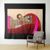 Tenture Dollup Redhead Femmes Beau Cubisme (En situation (horizontale))