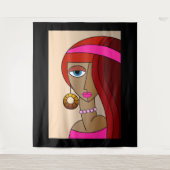 Tenture Dollup Redhead Femmes Beau Cubisme (Devant)