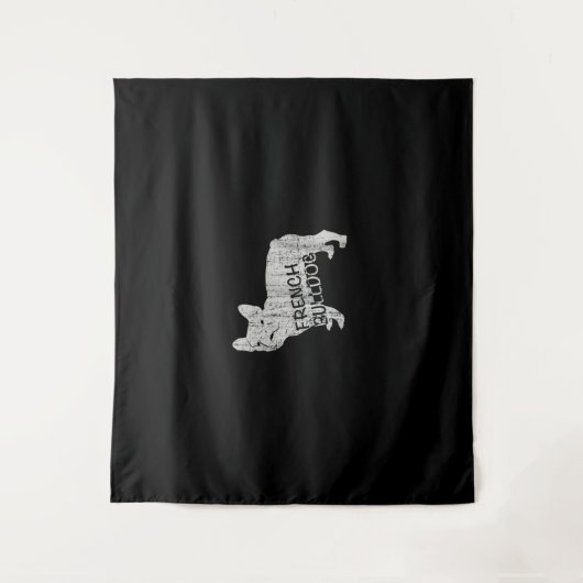 Tenture Don de chien | Fierce French Bulldog (Devant)