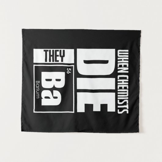 Tenture Don de scientifique | Chimie (Devant (Horizontal))