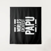 Tenture Don du plus grand Père Papu du monde (Devant)