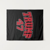 Tenture Donald Trump 47 (Devant (Horizontal))