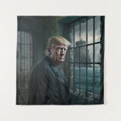 Tenture Donald Trump à la prison d'Alcatraz (Devant)