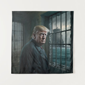 Tenture Donald Trump à la prison d'Alcatraz
