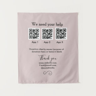 Tenture Donation Collection conseil pot ajouter votre q r 