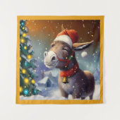 Tenture Donkey de Noël 1 (Devant)