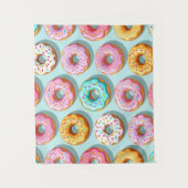 Tenture Donuts à la crème délicieux bleus (Devant)