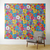 Tenture Doodle à fleurs super (En situation (horizontale))