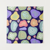 Tenture Doodles de rêve - Boho Nature Vibrant Design Motif (Devant)