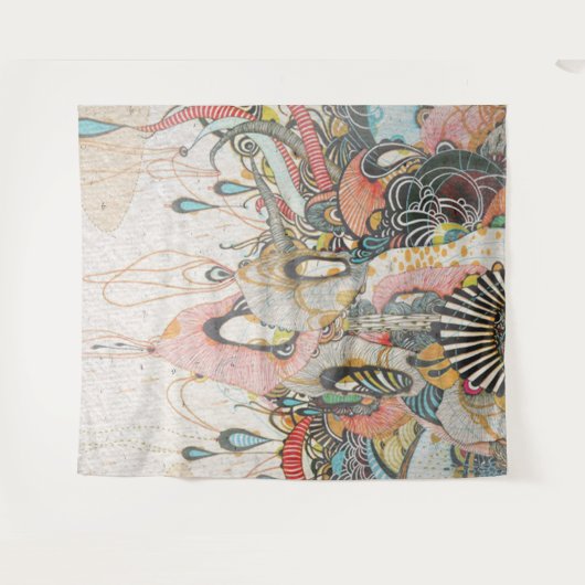 Tenture Doodling on the Language of Light (Devant (Horizontal))