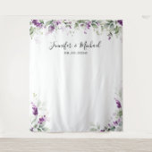 Tenture Dorsures Mariage de lavande de verdure pourpre (Devant)