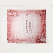 Tenture Dossier de vacances rose rouge (Devant (Horizontal))