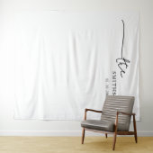 Tenture Dossier photo du Mariage de nom personnalisé (En situation (horizontale))