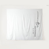 Tenture Dossier photo du Mariage de nom personnalisé (Devant (Horizontal))