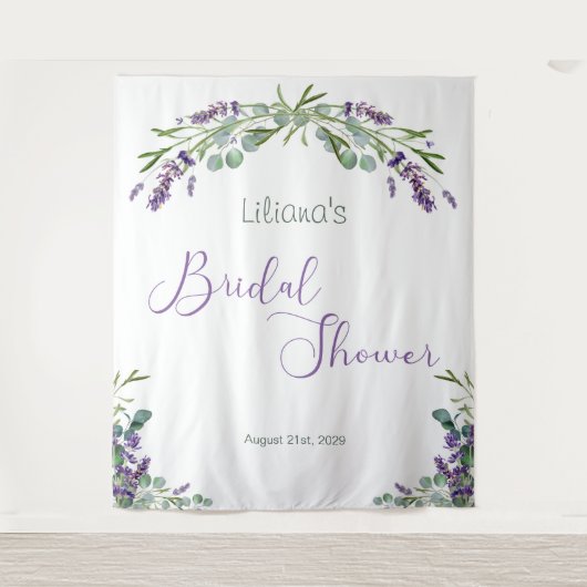 Tenture Douaire de Mariage Feuillage d'Eucalyptus Fleurs d (Devant)