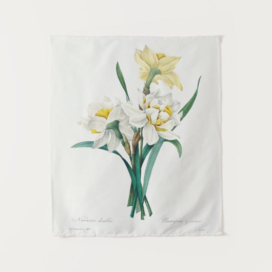 Tenture Double Daffodil,  Pierre-Joseph Redouté, 1827 (Devant)