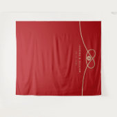 Tenture Double Happiness Gold Knot Mariage arrière-plan ph (Devant (Horizontal))