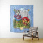 Tenture Double Portrait of the Holly King and Oak King (En situation)