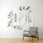 TENTURE DOUCE FLEUR ROSE A L'EAU BIENVENUE BABY SHOWER (En situation (horizontale))