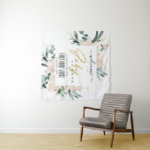 TENTURE DOUCE FLEUR ROSE PÂLE À L'AQUARELLE BIENVENUE À LA (En situation (horizontale))