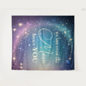 Tenture Douce Lune et Étoiles Baby Shower (Devant (Horizontal))