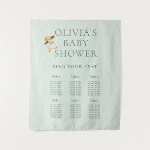 Tenture Douce Oie Ridicule 6 Plan de Table Baby Shower