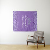 Tenture Douce Parties scintillant violet clair 16 fond (En situation (horizontale))