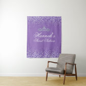 Tenture Douce Parties scintillant violet clair 16 fond (En situation)