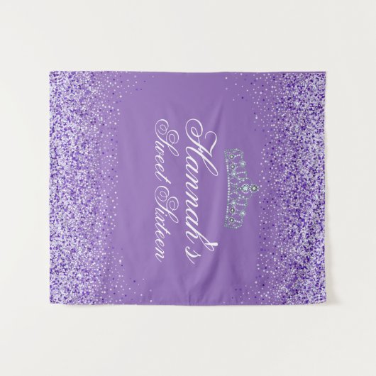 Tenture Douce Parties scintillant violet clair 16 fond (Devant (Horizontal))