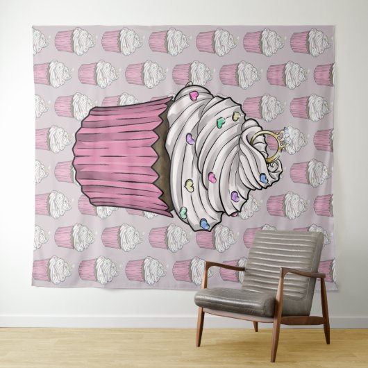 Tenture Douce proposition Cupcake (En situation (horizontale))