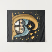 Tenture Douces Rêves Mignon Design Manchot (Devant (Horizontal))