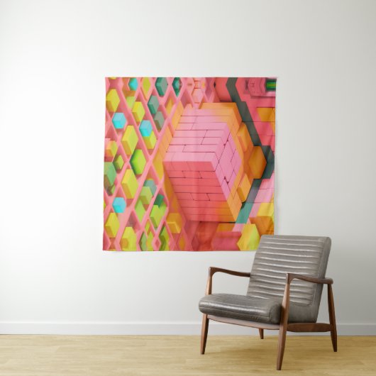 Tenture Douceur aux couleurs vives (En situation (horizontale))