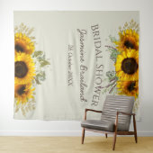 Tenture Douche à nage personnalisée Sunflower (En situation (horizontale))