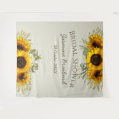 Tenture Douche à nage personnalisée Sunflower (Devant (Horizontal))