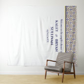 Tenture Douche carrelée jaune de la marine espagnole Photo (En situation (horizontale))