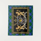 Tenture Douglas Clan Badge & Motto avec Lions (Devant)
