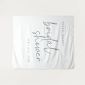 Tenture Douteux bleu et blanc Fête des mariées minimale fo (Devant (Horizontal))