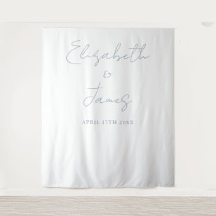 Tenture Douteux bleu minimaliste Mariage fond photo