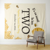 Tenture Doux comme l'abeille Deuxième anniversaire Abeille (En situation (horizontale))