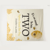 Tenture Doux comme l'abeille Deuxième anniversaire Abeille (Devant (Horizontal))